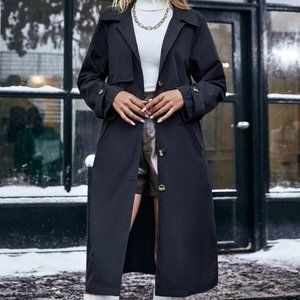 Black Womens Trench Coat